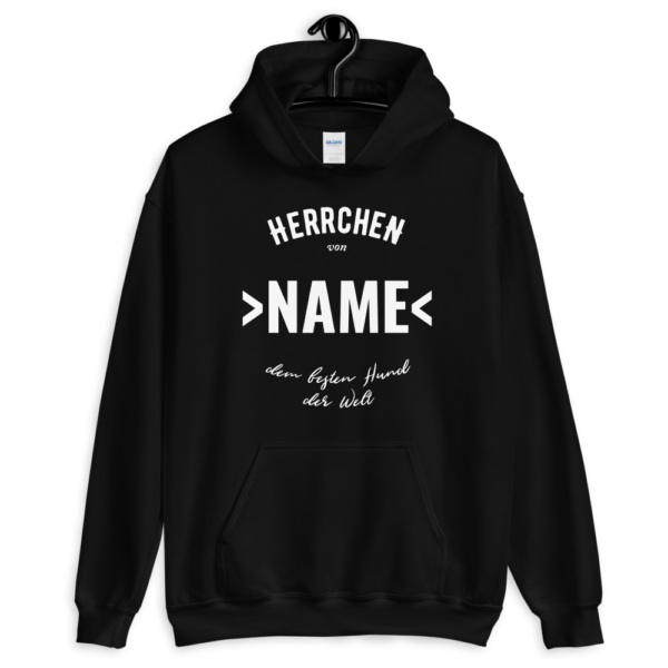 Herrchen von dem besten Hund der Welt Hoodie Pullover Personalisierbar Geschenk