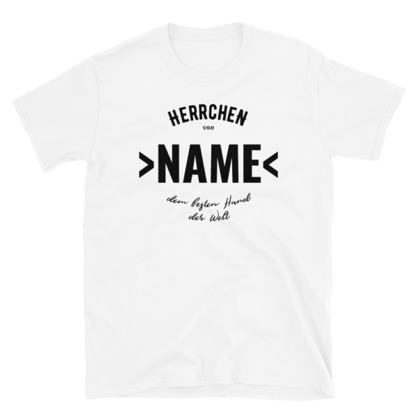 Herrchen von dem besten Hund der Welt T-Shirt Personalisierbar Geschenk