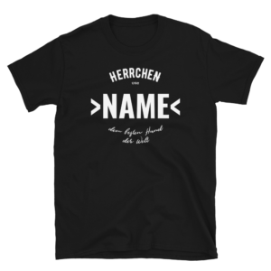 Herrchen von dem besten Hund der Welt T-Shirt Personalisierbar Geschenk