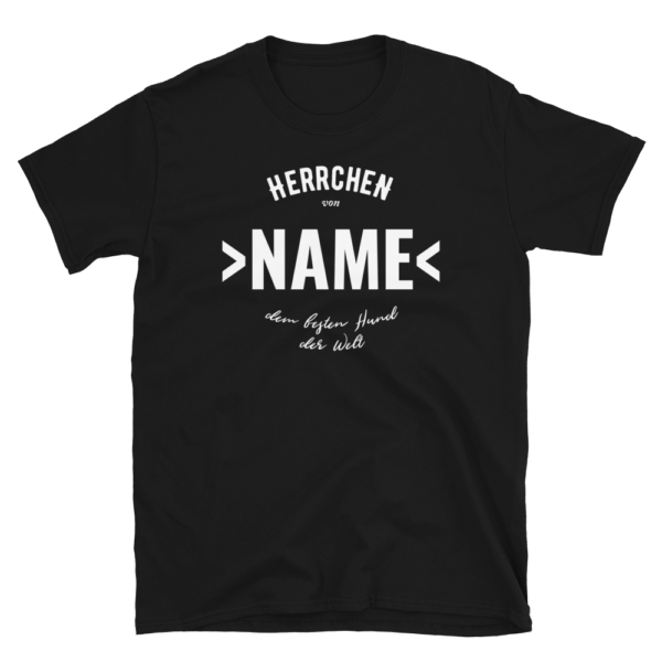 Herrchen von dem besten Hund der Welt T-Shirt Personalisierbar Geschenk