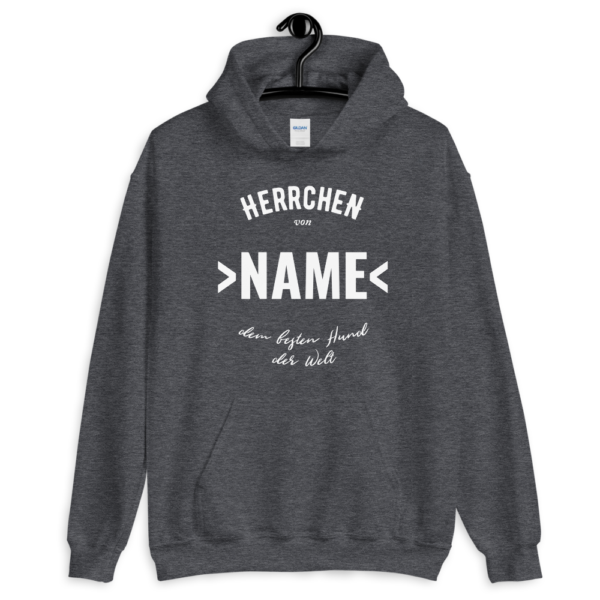 Herrchen von dem besten Hund der Welt Hoodie Pullover Personalisierbar Geschenk