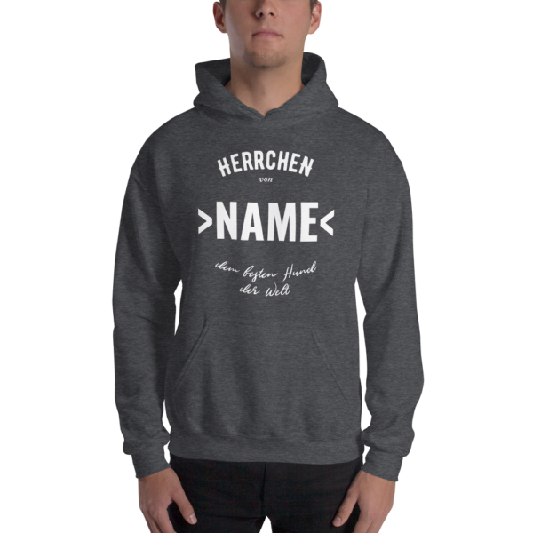 Herrchen von dem besten Hund der Welt Hoodie Pullover Personalisierbar Geschenk